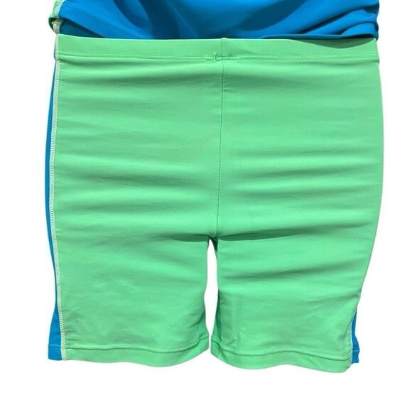 Sunbusters Dolphin Rash Guard Swim Set UPF 50+ Girl’s L(11-12) - Picture 7 of 9